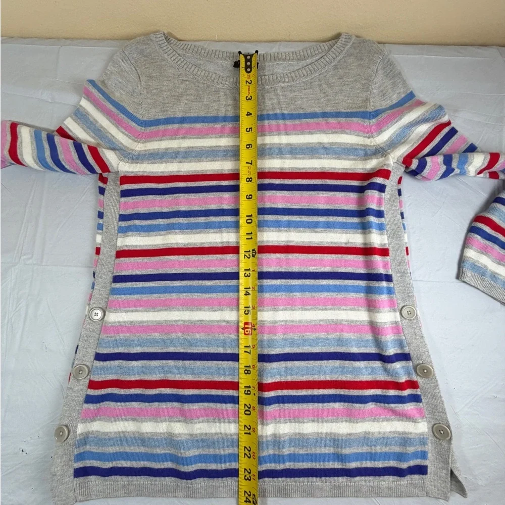 Talbots Multicolor Striped Crew Neck Sweater‎